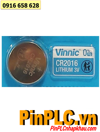 Vinnic CR2016 Pin CR2016 _Pin 3v lithium Vinnic CR2016 (20mmx1.6mm) chính hãng